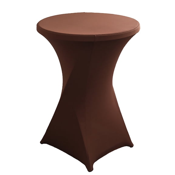Lshylf Spandex Fitted Round Tablecloth Stretch Cover For Wedding Banquet Party(D,A)