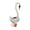 B, variant on QuanTara Solar Metal Crane Statue with Hollow Cutout LEDs, 39" White Garden Heron Sculpture, Waterproof Wrought Iron Yard Art with Warm Light for Patio, Lawn & Pond Decor