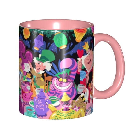 Alice In Wonderland 11oz Mug Ceramics Mug Novelty Coffee Tea Cup for Caffee Beverages Home