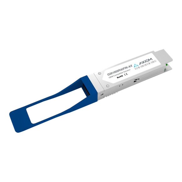 Axiom Q28100SR45FIN-AX - QSFP28 transceiver module - 100GbE - 100GBase-SR4 - MPO-12 multi-mode - up to 328 ft - 850 nm