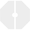 thumbnail image 4 of 26"OD x 4"ID x 9"C x 1"P Logan Architectural Grade PVC Contemporary Ceiling Medallion, Two Piece, 4 of 11