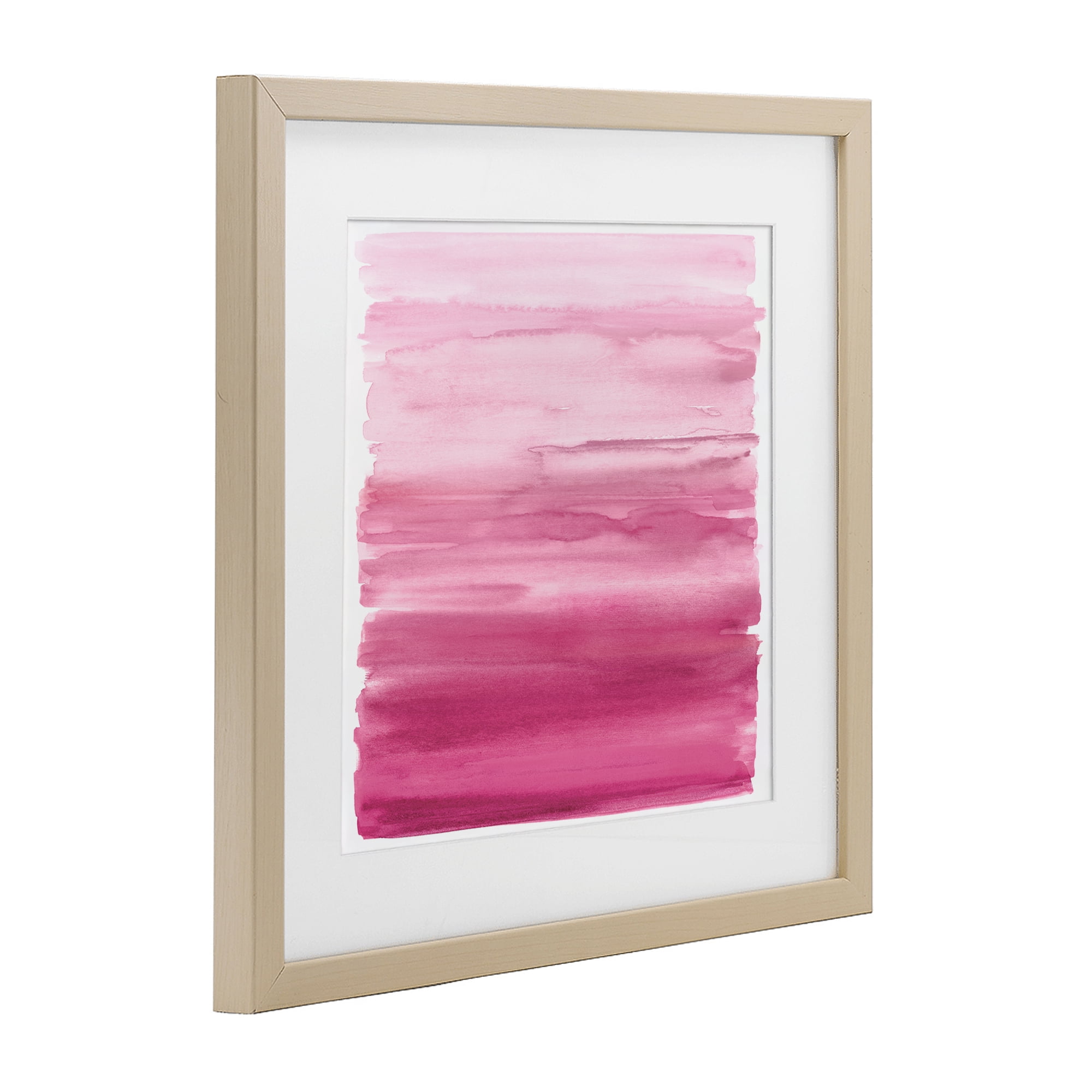 Stupell Industries Gradient Pink Blush Birch Framed Print Under Glass, design by Allie Corbin