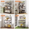 thumbnail image 6 of CONCETTA 23" Baking Rack, Microwave Oven Rack, Pot Rack, Baking Utensils, Kitchen Household Use, Three Layers, Gray, 6 of 9