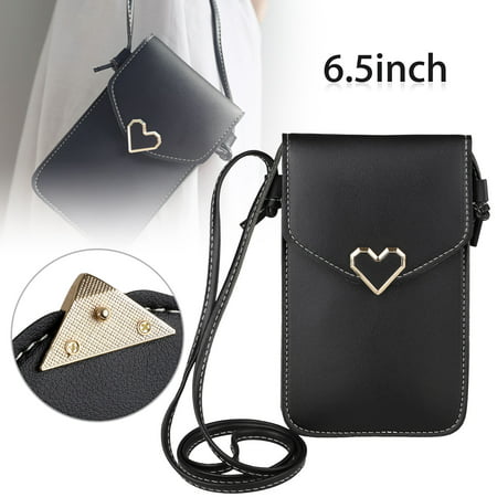 EEEKit Crossbody Bags, Lightweight PU Leather Phone Purse Mini Cute Cell Wallet Coin Purse with Adjustable Shoulder Strap for