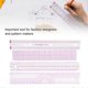 thumbnail image 2 of Multifunctional Sewing Ruler Set Fashion Design Illustration Ruler Clothing Measuring Tools, 2 of 4