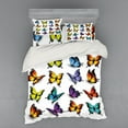 thumbnail image 2 of Ambesonne Butterfly Bedding Set 3 Pcs, Colorful Wings Spring, Twin, Multicolor, 2 of 3