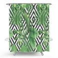 thumbnail image 6 of Green LeavesShower Curtain Design Heavy Duty & Waterproof Bathtubs Hotel Bathroom Decor, 6 of 10