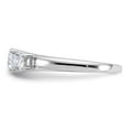 thumbnail image 4 of FJC Finejewelers 14 kt White Gold 1ct. 3 Stone D E F Pure Light Moissanite Engagement Ring, 4 of 8