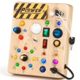 thumbnail image 1 of Tabla Montessori Joyreal para niños pequeños con 19 LED de 1 a 6 años, 1 of 7