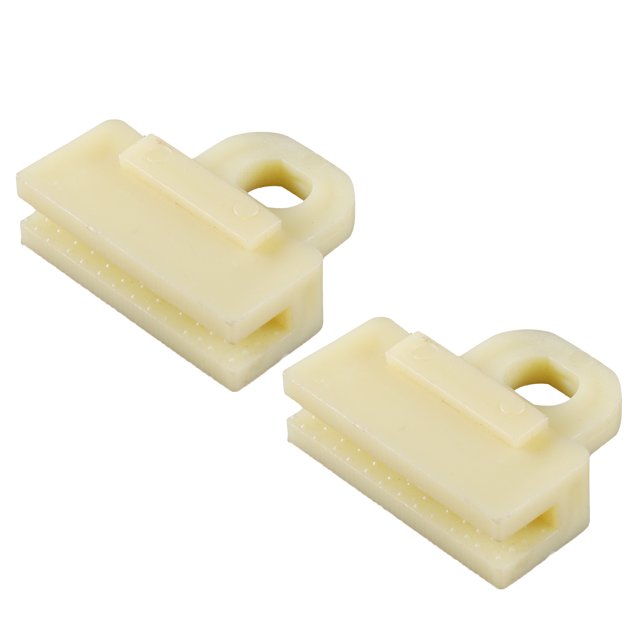 2 clips de retención de canal de cristal para puerta de ventana, 1.57 x 1.38 x 0.51 pulgadas, soporte para regulador de cristal, clip universal para coche, camión, furgoneta, plástico duradero, amarillo Unique Bargains clips de carrocería automotriz