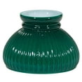 thumbnail image 2 of B&P Lamp® 6" Dark Green Cased Glass Ribbed Student Lamp Shade for Vintage Style Lamps, 2 of 5