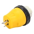 thumbnail image 1 of Twist Lock Power Cord Plug, Weatherproof 15A Male To 50A Female RV Electrical Locking Converter US Plug 125V  For Conversion, 1 of 8