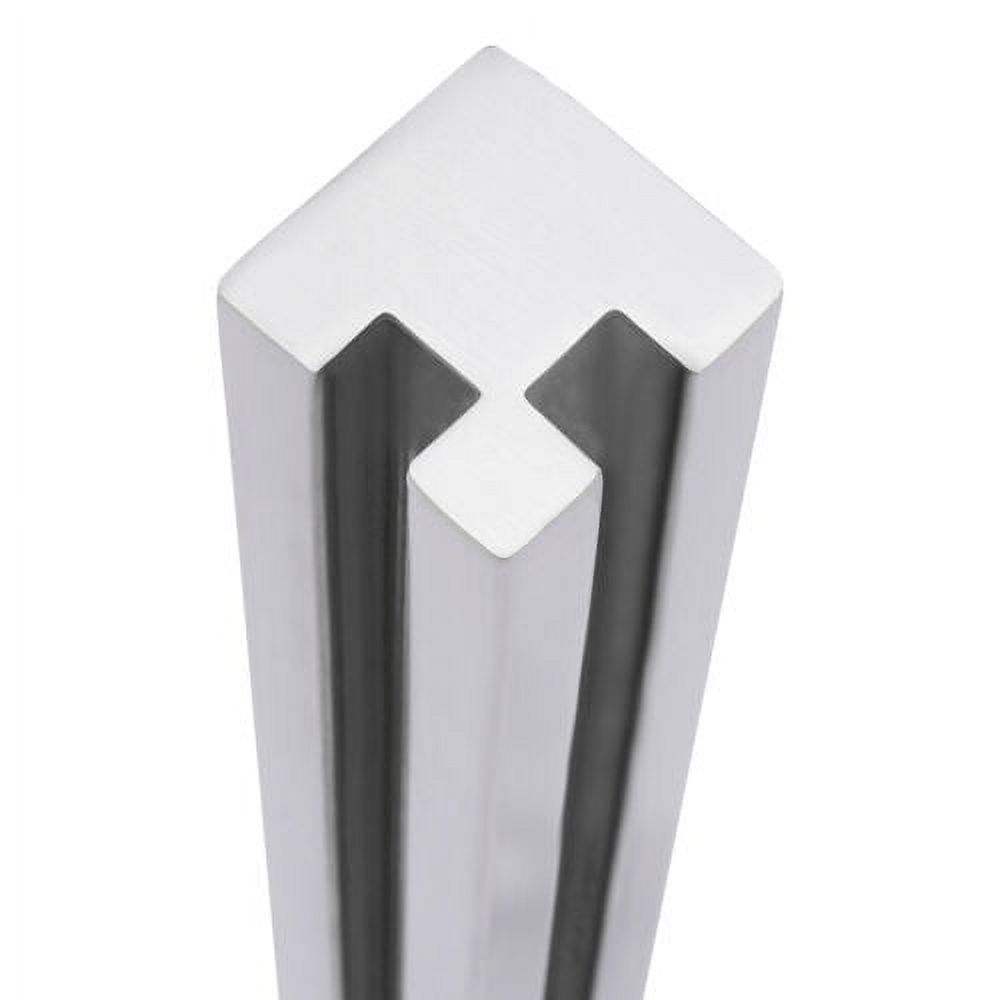 Glass Railing Post, 304 Stainless Corner Post 35.8” Cannot Add Handrail Version