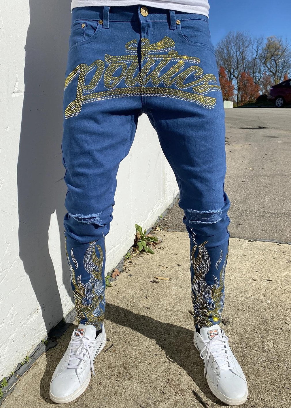 ZSWW Political Jeans Stone And Flame 