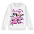 thumbnail image 3 of Aideaone Girls Sweatshirts Crewneck Cute Cartoon Graphic Pullover Long Sleeve Relaxed Fit Tops White 5-14Years, 3 of 7