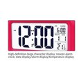 thumbnail image 2 of Temperatura Reloj despertador LED Retroiluminación digital Calendario Snooze Clock (Rojo) Sywqhk Libre de BPA, 2 of 8