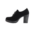 thumbnail image 3 of ZAPATO DE MUJER VESTIR NEGRO NOBUCK SINTETICO MARCA LEON 7400, 3 of 4