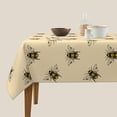 thumbnail image 5 of 60x60 Inch Table Cloths for Square Tables, Honey Bee Tablecloth, Farmhouse Table Cover for Dining Table Waterproof Wipeable Tablecloths for Kitchen Dining Room Party, 5 of 6