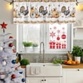 thumbnail image 5 of Thanksgiving Pumpkin Curtain Valances for Windows, Kitchen Valance Window Treatments Panel 2 Pack, Turkey Sunflowers Fall Maple Rustic Rod Pocket Short Curtains for Bathroom Bedroom 42 x 18 Inch, 5 of 8