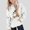 White, variant on Piuwrlz Kid Hood Halloween Hoodies Girls Pattern Hat Sweatshirts Long Sleeve Pullover Red Size 11 Years