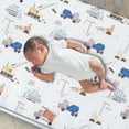 thumbnail image 5 of Bedtime Originals Construction Zone 3-Piece Trucks Nursery Baby Crib Bedding Set, 5 of 9