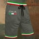 thumbnail image 3 of WILLBEST Pantalones Cortos Casuales para Hombre, para Uso Diario, Ocio y Compras, Diseño Elegante con Estampado de Letras, Tejido Elástico Cómodo para Los Días de Verano., 3 of 4