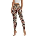 thumbnail image 2 of Renewold Red Firework Pattern Yoga Pants with Pockets for Women Stretch High Waisted Tummy Control Workout Tights Buttery Soft Graphic Leggings Sportswear Basic Pants, L, 2 of 8