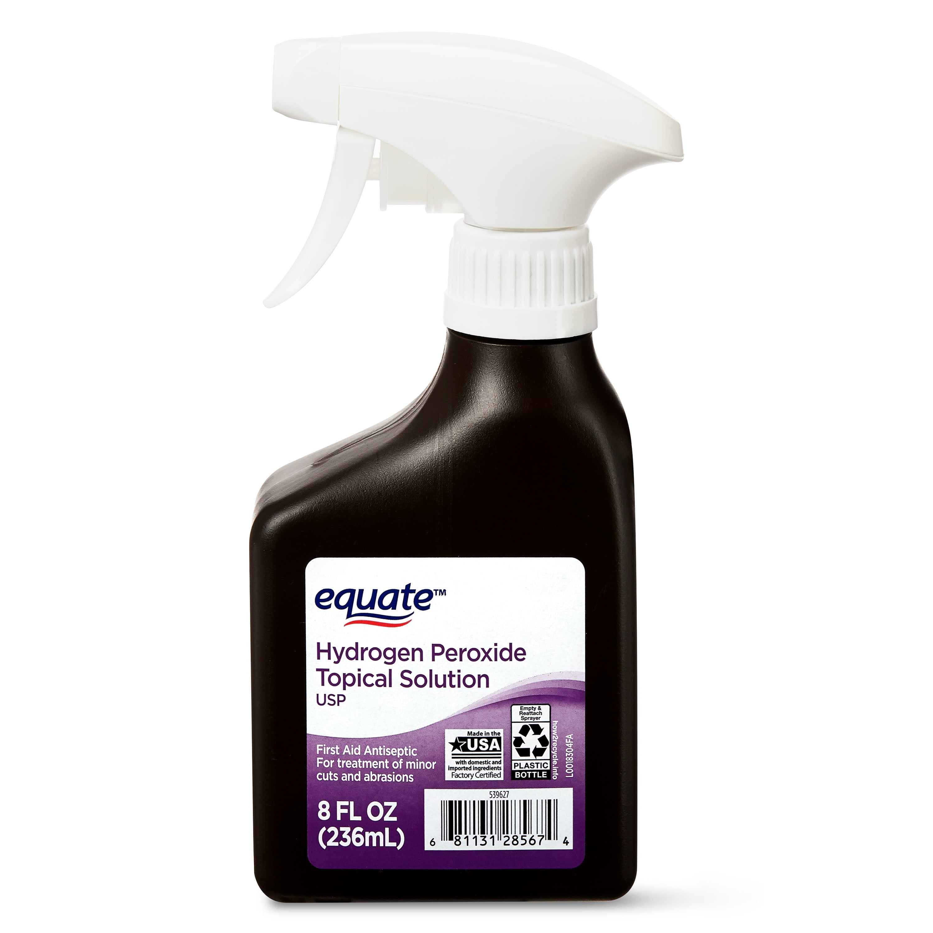 Equate 3 Hydrogen Peroxide Topical Solution Antiseptic Spray, 8 fl oz
