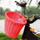 thumbnail image 3 of Cesta de Bicicleta - Cestas de Bicicleta Retro Hechas a Medida Hechas a Mano, Cesta Mediana Tradicional con Frente de Cesta y Correas de Cuero, Cesta de Bicicleta de Mimbre para niños. Afortunado Sencillez, 3 of 3
