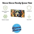thumbnail image 2 of Portuguese Water Dog Abstract Stylized Art Metal Novelty License Plate, 2 of 7