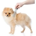 thumbnail image 4 of Boao Stainless Steel Pet Comb Pet Grooming Comb Rounded Teeth Dog Comb For Large, Medium And Small Dogs And Cats With Tangled Short / Long Hair, 19 X 3 Cm, 4 of 9