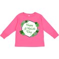 thumbnail image 3 of Inktastic Happy St. Patrick's Day Clovers Boys or Girls Long Sleeve Toddler T-Shirt, 3 of 5