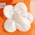 thumbnail image 6 of Fozruso Summer Toddler Girls Sleeveless Ribbed Vest T Shirt Tops Floral Skirt Outfits Skirt Sets for School Casual,Orange,9-12 Months, 6 of 7