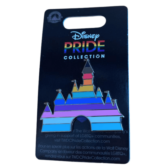 Disney Parks Castle Icon Rainbow Disney Pride Collection New with Card