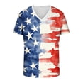 thumbnail image 3 of Plcasen American Flag Shirts for Men 4th of July Patriotic T Shirt USA Memorial Day Tee Tops, 3 of 4