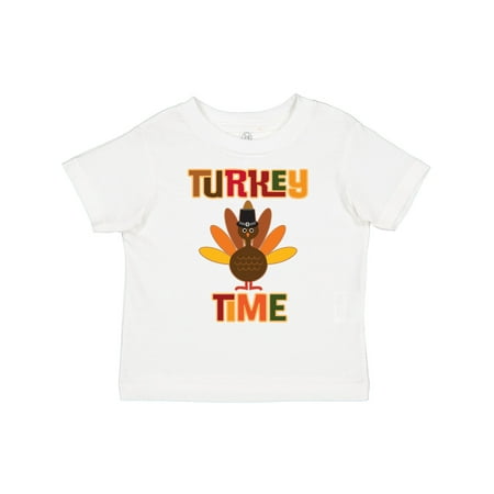 

Inktastic Thanksgiving Turkey Time Gift Toddler Boy or Toddler Girl T-Shirt