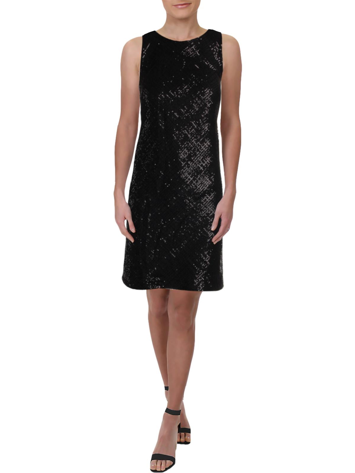 ralph lauren black sequin dress