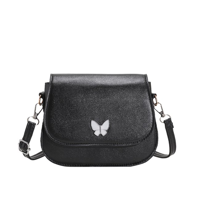 Bolsa de hombro de cuero con mariposa para mujer, Bolsa de mano con hebilla magnética y solapa a la moda Tmvgtek Para Estrenar