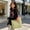 Green, variant on Large Capacity Canvas Tote Bag with Snap Button, Portable Lightweight Reusable Shopping Bag Student Book Handbag