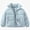 Blue, variant on Teylalorva Girl'sOuterwear Jackets Turn Down Collar Zip Up Long Sleeve Down Cotton Puffer Coat Warm Winter（2-15） Blue Size 2T