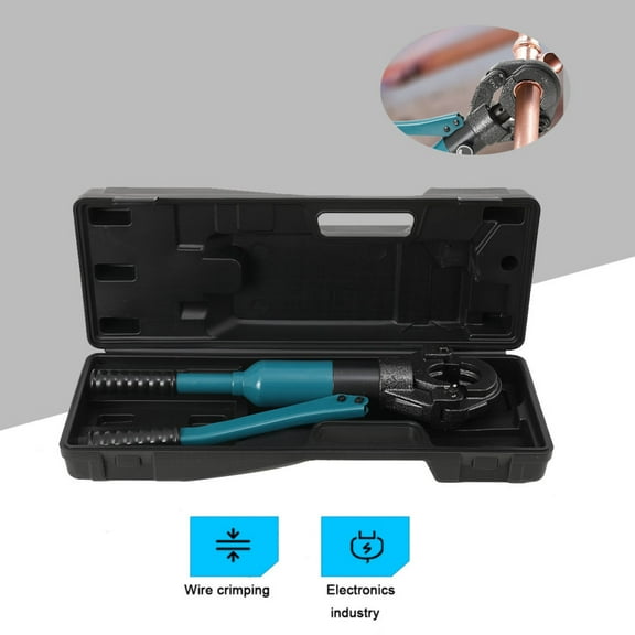 SUDEG Cable Railing Crimping Tool Hydraulic Crimper Hydraulic Crimping Tool for Stainless Steel Cable Railing Kit Wire Rope Swaging Kit