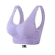 thumbnail image 4 of Qarigey Sujetador sin costuras sexy y de apoyo para mujeres que quieren comodidad y estilo Push Up Bra Bra Push Up Sujetador deportivo Ropa Ropa interior Púrpura, 1 XXXL, 4 of 6
