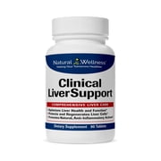 Natural Wellness Clinical LiverSupport - Patented Milk Thistle, Curcumin & NAC - 12 Natural Ingredients for Maximum Absorption - 90 Tablets: 30-Day Supply