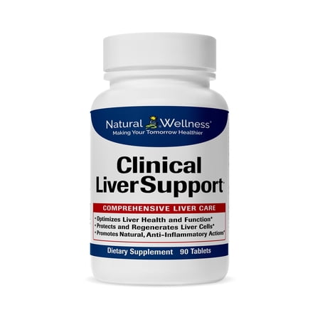 Natural Wellness Clinical LiverSupport - Patented Milk Thistle, Curcumin & NAC - 12 Natural Ingredients for Maximum Absorption - 90 Tablets: 30-Day Supply