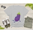 thumbnail image 6 of Cute Purple Sleeping Eggplant Vegetable Vegetarian Resting T-Shirt Eggplant Lover Gift T Shirt for Men Women Kids Boys Girls Graphic Tshirt, 6 of 7