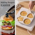 thumbnail image 4 of Egg Pan Omelette Pan, 4-Cup Nonstick Egg Frying Pan, Healthy Granite Egg Cooker Pan Egg Skillet for Breakfast, Pancake, Plett, Crepe Pan, Suitable For Gas Stove & Induction Cookware, 4 of 7