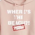 thumbnail image 3 of Jersey Shore - Where's The Beach Women's Cropped Graphic Hoodie, 3 of 5