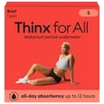 thumbnail image 3 of (2 pack) Thinx for All Women's Everyday Comfort Brief Leakproof Period Underwear, Size Small, Black, 3 of 14