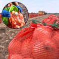 thumbnail image 6 of Semfri 20 Pcs Mesh Onion Bags 20 x 32 inch Mesh Produce Bags Hanging Vegetable Storage Mesh Storage Bagsfor Onions Vegetables Potatoes Citrus Crawfish Firewood Red, 6 of 7