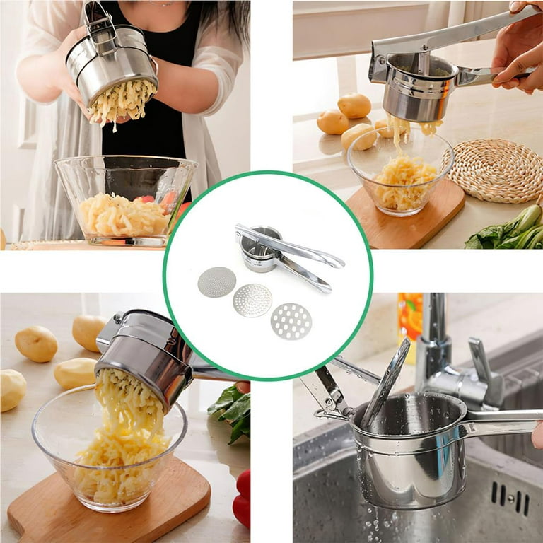 Stainless Steel Potato Ricer Masher Fruit Vegetable Press Juicer Crusher  Squeezer Household Kitchen Cooking Tools kitchen items